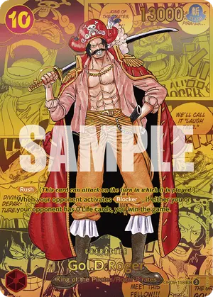Carta Gol.D.Roger OP09-118, versión Manga
