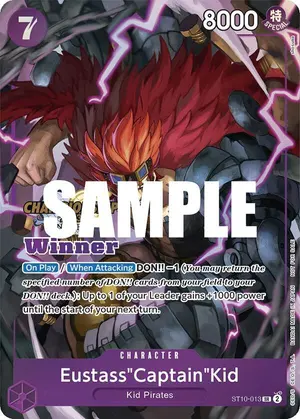 Carta Eustass"Captain"Kid ST10-013, versión Arte alternativo