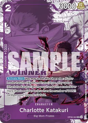Carta Charlotte Katakuri OP08-062, versión Arte alternativo