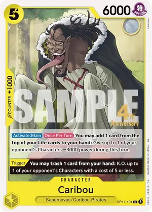 Carta Caribou OP17-101, versión Promo