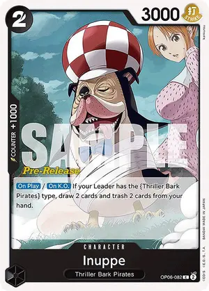 Carta Inuppe OP06-082, versión Promo