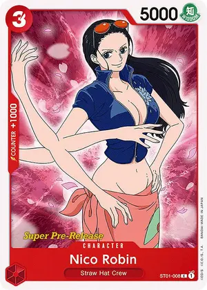 Carta Nico Robin ST01-008, versión Promo