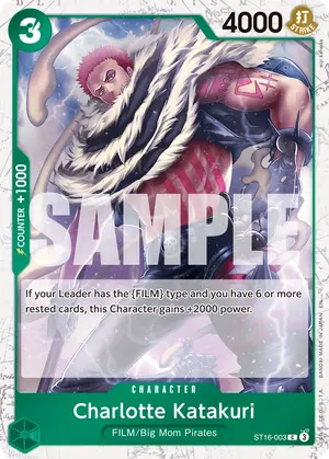 Carta Charlotte Katakuri ST16-003, versión Normal
