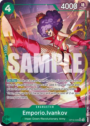 Carta Emporio.Ivankov OP16-026, versión Arte alternativo