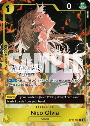 Carta Nico Olvia OP09-106, versión Arte alternativo