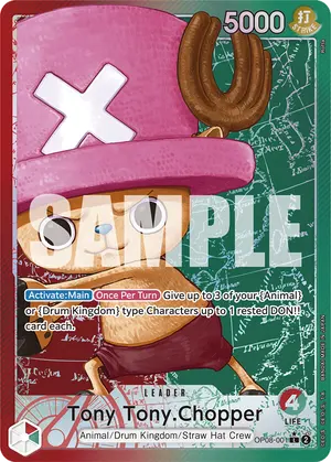 Carta Tony Tony.Chopper OP08-001, versión Arte alternativo