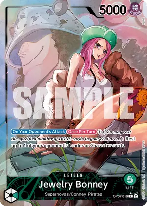 Carta Jewelry Bonney OP07-019, versión Arte alternativo