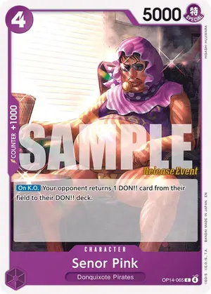 Carta Senor Pink OP14-065, versión Promo