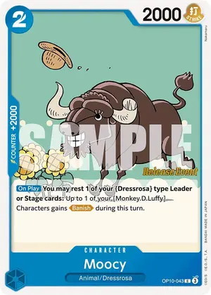 Carta Moocy OP10-043, versión Promo
