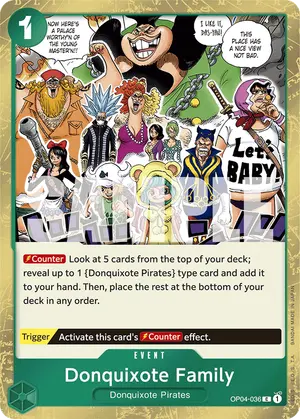 Carta Donquixote Family OP04-036, versión Normal