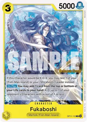 Carta Fukaboshi OP11-110, versión Promo