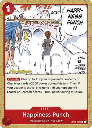 Carta Happiness Punch OP04-017, versión Promo