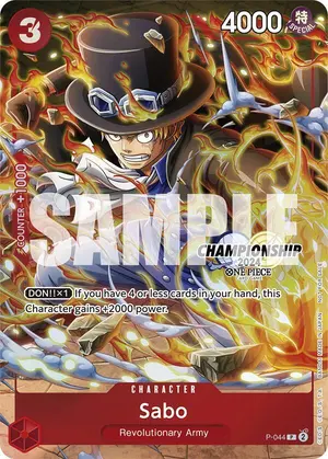 Carta Sabo P-044, versión Promo