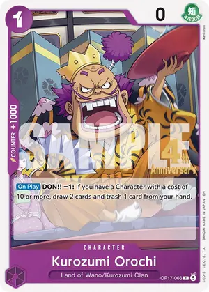 Carta Kurozumi Orochi OP17-066, versión Promo