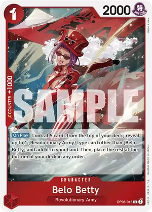 Carta Belo Betty OP05-015, versión Normal