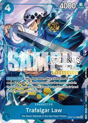 Carta Trafalgar Law OP07-047, versión Arte alternativo