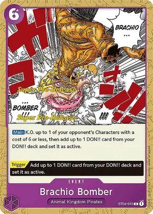 Carta Brachio Bomber ST04-015, versión Promo