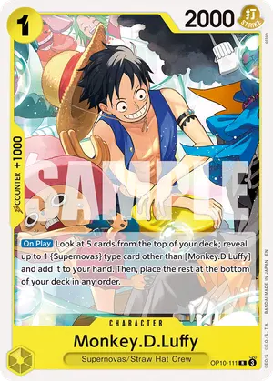 Carta Monkey.D.Luffy OP10-111, versión Normal
