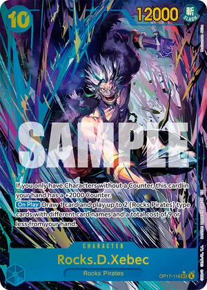 Carta Rocks.D.Xebec OP17-118, versión Arte alternativo