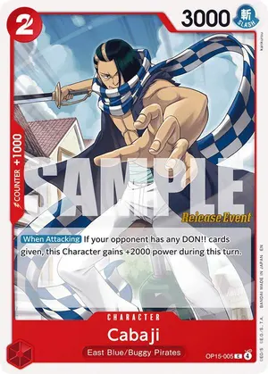 Carta Cabaji OP15-005, versión Promo
