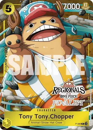 Carta Tony Tony.Chopper P-089, versión Promo