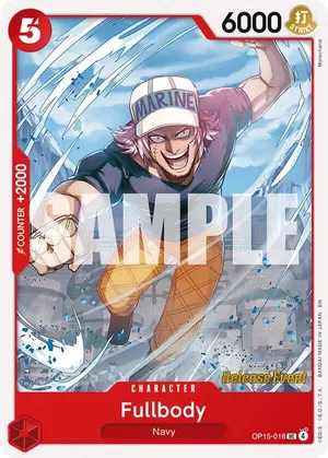 Carta Fullbody OP15-016, versión Promo