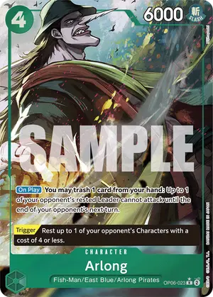 Carta Arlong OP06-023, versión Arte alternativo