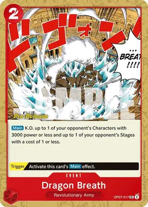 Carta Dragon Breath OP07-017, versión Promo