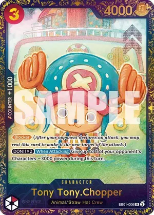 Carta Tony Tony.Chopper EB01-006, versión Arte alternativo