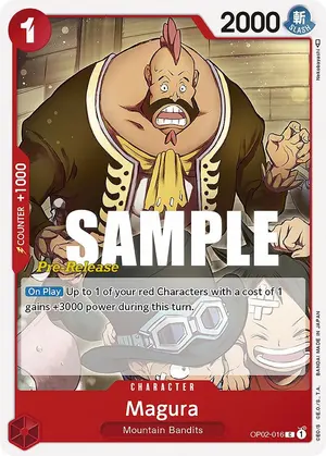 Carta Magura OP02-016, versión Promo