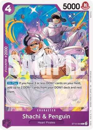 Carta Shachi & Penguin ST10-008, versión Arte alternativo