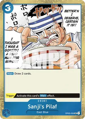Carta Sanji's Pilaf OP03-056, versión Normal