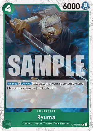 Carta Ryuma OP06-036, versión Normal