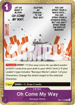 Carta Oh Come My Way EB01-038, versión Normal