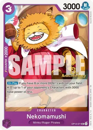 Carta Nekomamushi OP13-071, versión Promo