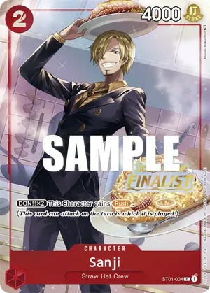 Carta Sanji ST01-004, versión Arte alternativo
