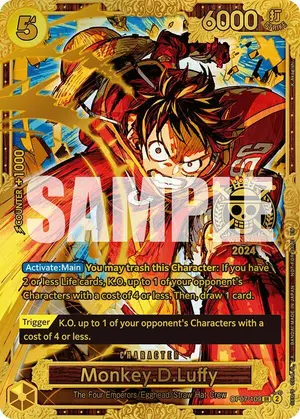 Carta Monkey.D.Luffy OP07-109, versión Arte alternativo