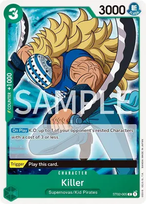 Carta Killer ST02-005, versión Promo