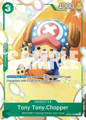Carta Tony Tony.Chopper OP09-029, versión Arte alternativo