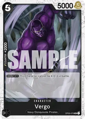 Carta Vergo OP03-079, versión Normal