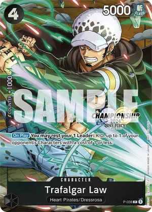 Carta Trafalgar Law P-038, versión Promo