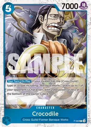 Carta Crocodile P-082, versión Normal