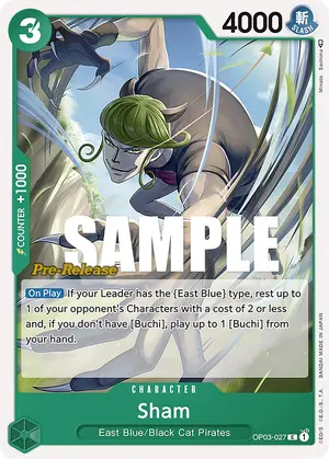 Carta Sham OP03-027, versión Promo