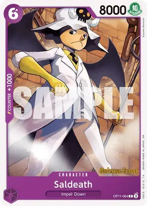 Carta Saldeath OP11-064, versión Promo