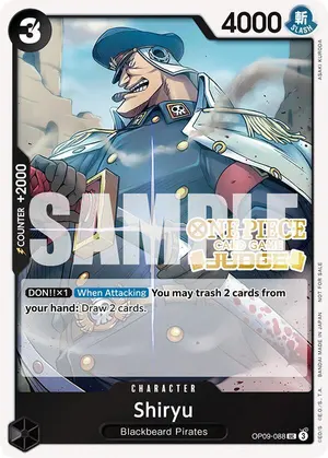 Carta Shiryu OP09-088, versión Promo