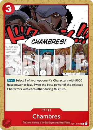 Carta Chambres OP14-017, versión Promo
