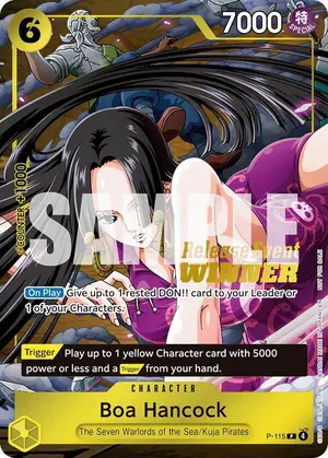 Carta Boa Hancock P-115, versión Promo