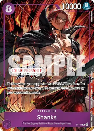 Carta Shanks P-104, versión Promo