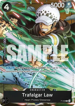 Carta Trafalgar Law P-038, versión Promo