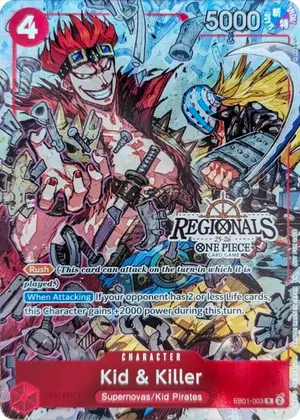 Carta Kid & Killer EB01-003, versión Arte alternativo